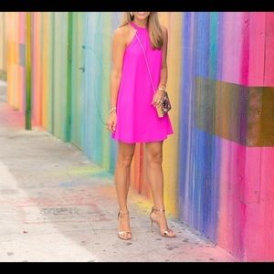 BCBG keyhole shift dress with pockets